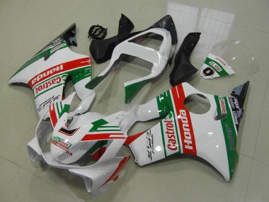 Carenados Moto Honda CBR600 F4i 2001-2003 - Blanco Rojo Verde Castrol Baratos
