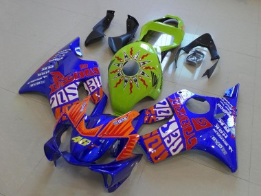 Carenados Moto Honda CBR600 F4i 2001-2003 - Amarillo Azul Naranja Rossi 46 Baratos