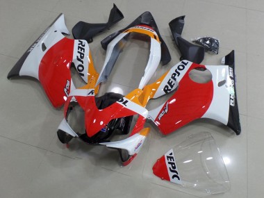 Carenados Moto Honda CBR600 F4i 2004-2007 - Blanco Rojo Amarillo Negro Brillante Repsol Baratos