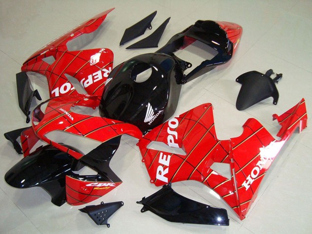 Carenados Moto Honda CBR600RR 2003-2004 - Rojo Negro Brillante Spider Man Blanco Repsol Baratos