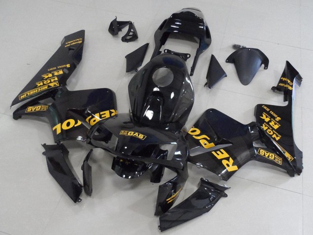 Carenados Moto Honda CBR600RR 2003-2004 - Negro Brillante Oro Repsol Baratos