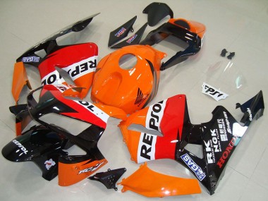 Carenado Moto Honda CBR600RR 2003-2004 - Naranja Blanco Rojo Negro Brillante Repsol Baratos
