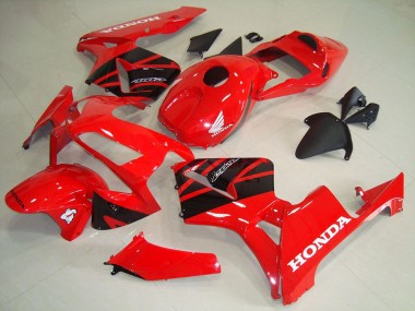 Carenados ABS Honda CBR600RR 2003-2004 - Rojo Negro Brillante Baratos