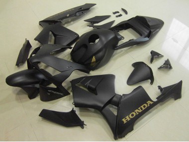 Carenados Moto Honda CBR600RR 2003-2004 - Negro Mate Oro Calcomanía Baratos