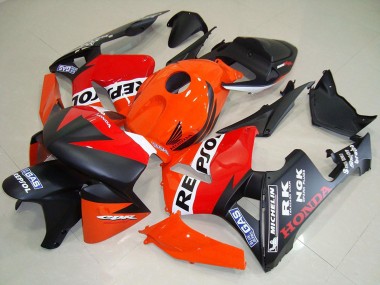 Carenados Moto Honda CBR600RR 2005-2006 - Naranja Rojo Blanco Negro Mate Repsol Carrera Baratos