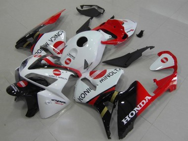 Carenados Moto Honda CBR600RR 2005-2006 - Blanco Rojo Negro Brillante Konica Minolta Baratos