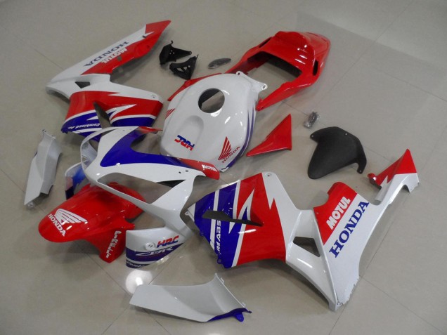 Carenados Moto Honda CBR600RR 2005-2006 - Blanco Rojo Azul Motul HRC Baratos