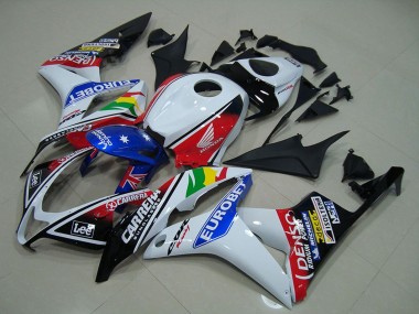 Carenados Moto Honda CBR600RR 2007-2008 - Blanco Rojo Azul Negro Brillante EuroBet Baratos