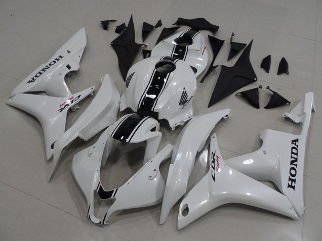 Kits Carenado Moto Honda CBR600RR 2007-2008 - Blanco Negro Brillante Baratos
