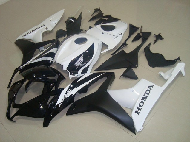 Carenados Moto Honda CBR600RR 2007-2008 - Blanco Negro Brillante Negro Mate Baratos