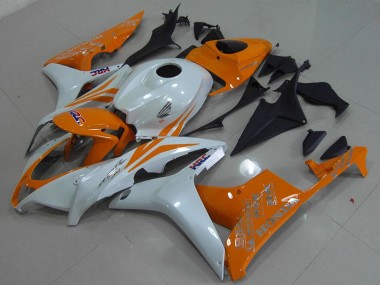 Carenado Moto Honda CBR600RR 2007-2008 - Blanco Naranja HRC Baratos
