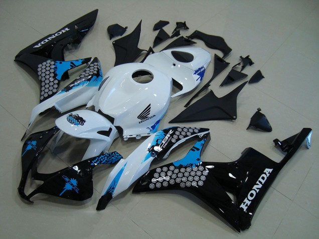 Kits Carenado Moto Honda CBR600RR 2007-2008 - Blanco Azul Negro Brillante Baratos
