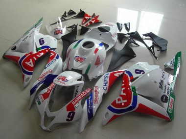 Carenados Moto Honda CBR600RR 2009-2012 - Blanco Azul Rojo Pata Baratos