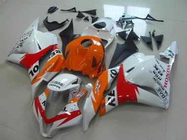 Kit Carenados Moto Honda CBR600RR 2009-2012 - Naranja Blanco Rojo Negro Brillante Repsol Baratos