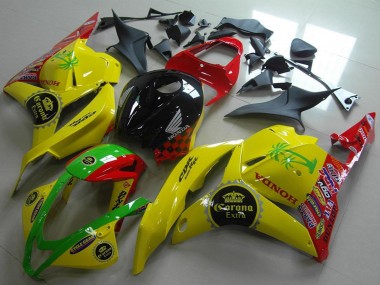 Carenados Moto Honda CBR600RR 2009-2012 - Amarillo Rojo Verde Negro Brillante Corona Extra Baratos