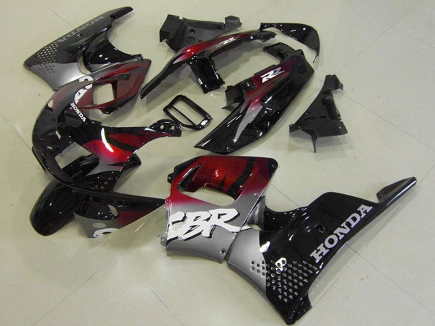 Carenados Moto Honda CBR900RR 893 1996-1997 - Plata Rojo Granate Negro Brillante Baratos