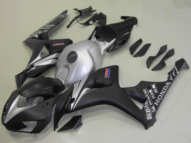 Kits Carenado Moto Honda CBR1000RR 2006-2007 - Plata Negro Mate Baratos