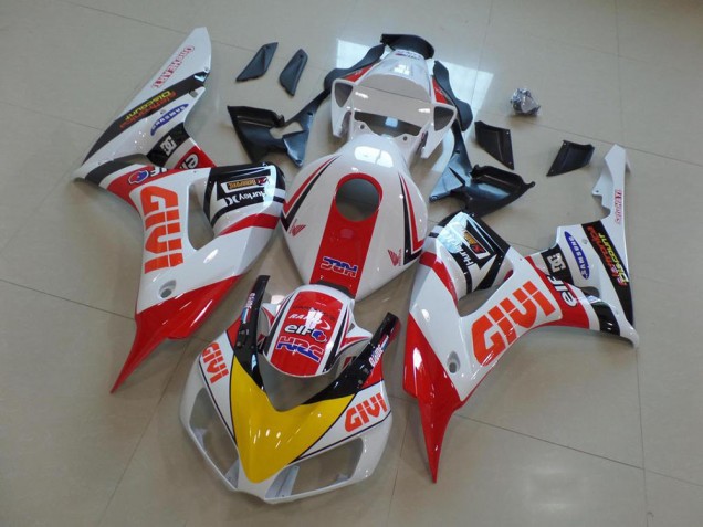 Carenados Moto Honda CBR1000RR 2006-2007 - Blanco Rojo Amarillo Negro Brillante Givi HRC Baratos