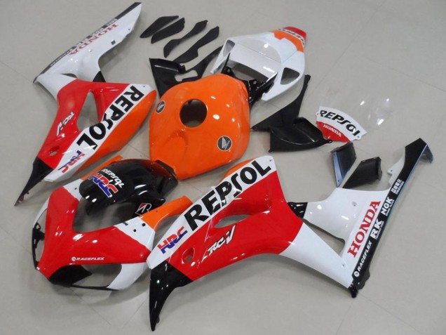 Carenado Moto Honda CBR1000RR 2006-2007 - Naranja Blanco Rojo Negro Brillante Repsol HRC Baratos