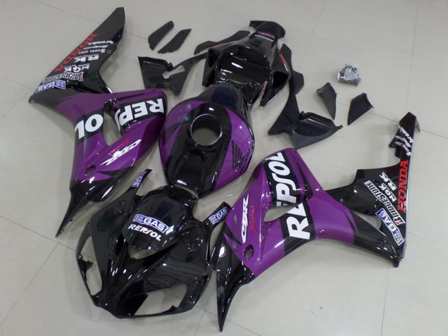 Carenados Moto Honda CBR1000RR 2006-2007 - Negro Brillante Púrpura Repsol Baratos