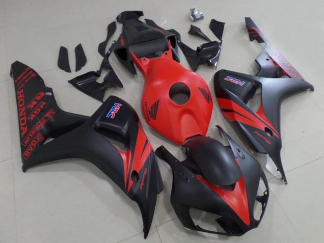 Carenado Moto Honda CBR1000RR 2006-2007 - Rojo Negro Mate Baratos