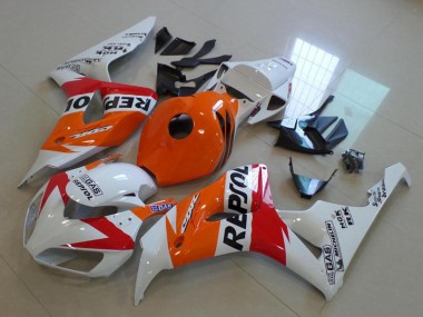 Carenado Moto Honda CBR1000RR 2006-2007 - Naranja Blanco Rojo Negro Brillante Repsol Baratos