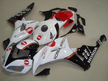 Carenado Moto Honda CBR1000RR 2006-2007 - Blanco Rojo Negro Brillante Konica Minolta Baratos