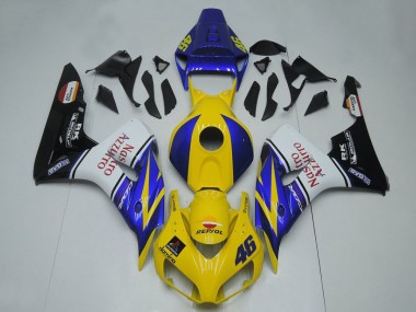 Carenados Moto Honda CBR1000RR 2006-2007 - Azul Amarillo Blanco Negro Brillante Rojo Nastro Azzurro Baratos