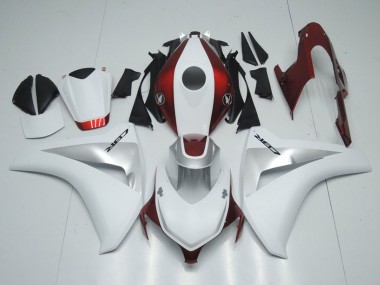 Carenados Moto Honda CBR1000RR 2008-2011 - Blanco Plata Rojo Caramelo Baratos