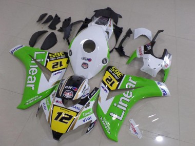 Carenados Moto Honda CBR1000RR 2008-2011 - Blanco Verde Amarillo Negro Brillante Líneaar 12 Baratos