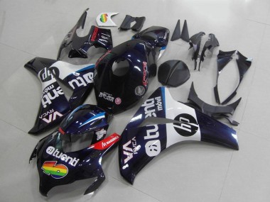 Carenados Moto Honda CBR1000RR 2008-2011 - Azul Oscuro Blanco Rojo Tuenli HP Baratos
