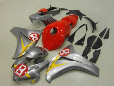 Carenados Moto Honda CBR1000RR 2008-2011 - Plata Rojo Amarillo 8 Baratos