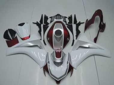 Carenados Moto Honda CBR1000RR 2008-2011 - Blanco Plata Rojo Granate Baratos