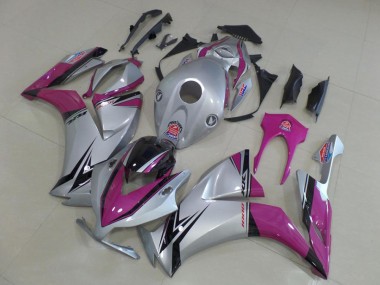 Carenados Moto Honda CBR1000RR 2012-2016 - Plata Rosa Negro Brillante Baratos