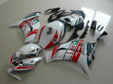 Carenados Moto Honda CBR1000RR 2012-2016 - Blanco Rojo Verde Castrol 38 Baratos