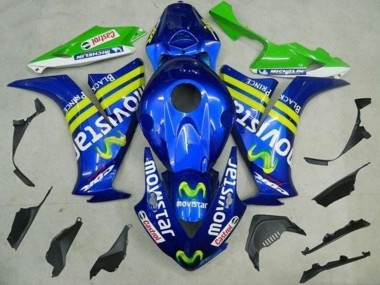 Carenados Moto Honda CBR1000RR 2012-2016 - Azul Amarillo Verde MoviStar Castrol Baratos