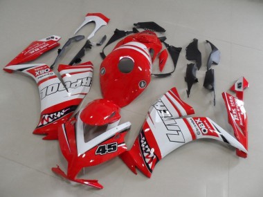 Carenados Moto Honda CBR1000RR 2012-2016 - Blanco Rojo Liverpool 45 Baratos
