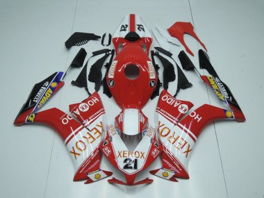 Carenados Moto Honda CBR1000RR 2012-2016 - Blanco Rojo Negro Brillante Xerox 21 Baratos