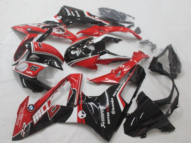 Carenado Moto BMW S1000RR 2015-2016 - Blanco Rojo Negro Brillante Baratos