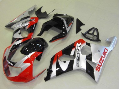 Carenados Moto Suzuki GSXR 1000 2000-2002 - Plata Rojo Negro Brillante Baratos