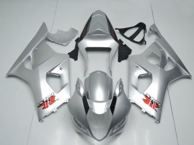 Carenados Moto Suzuki GSXR 1000 2003-2004 - Plata Rojo OEM Estilo Baratos