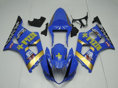 Carenado Moto Suzuki GSXR 1000 2003-2004 - Azul Oro Negro Rizla Baratos