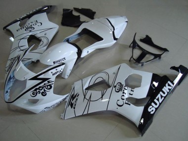 Carenados Moto Suzuki GSXR 1000 2003-2004 - Blanco Negro Corona Baratos