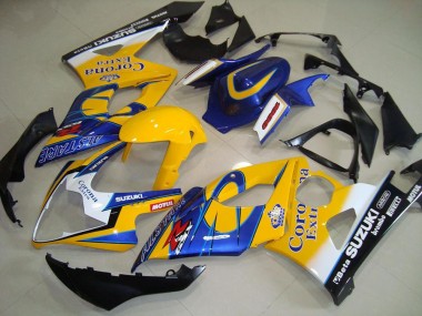 Carenados Moto Suzuki GSXR 1000 2005-2006 - Amarillo Blanco Negro Corona Baratos