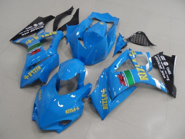 Carenados Moto Suzuki GSXR 1000 2007-2008 - Azul Amarillo Negro Rizla Carrera Baratos