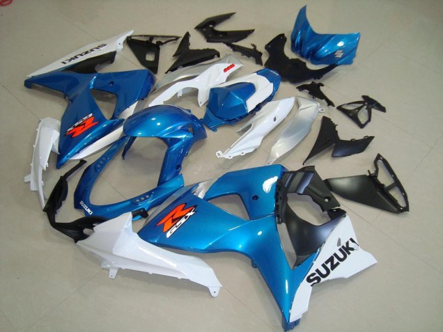 Carenados Moto Suzuki GSXR 1000 2009-2016 - Azul Claro Blanco Negro OEM Estilo Baratos