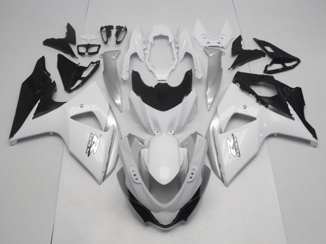 Carenados Moto Suzuki GSXR 1000 2009-2016 - Blanco Negro OEM Estilo Baratos