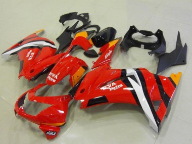 Carenados Moto Kawasaki ZX250R 2008-2012 - Rojo Naranja Blanco Negro EVA Racing Baratos