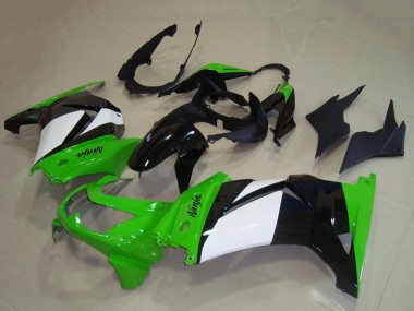 Carenados Moto Kawasaki ZX250R 2008-2012 - Verde Blanco Negro Brillante Baratos