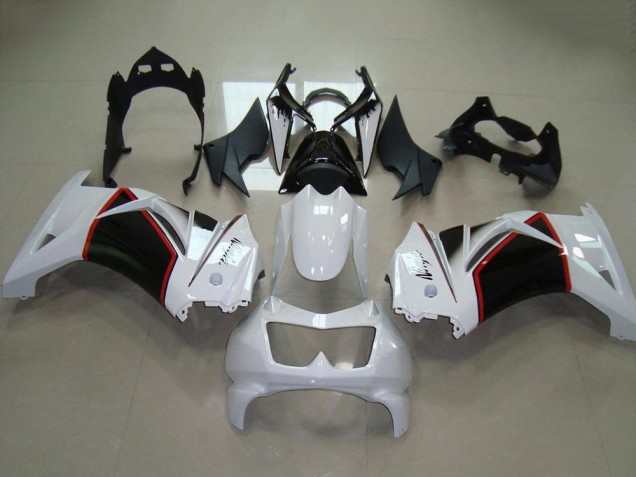 Carenados Moto Kawasaki ZX250R 2008-2012 - Blanco Rojo Negro Brillante Baratos
